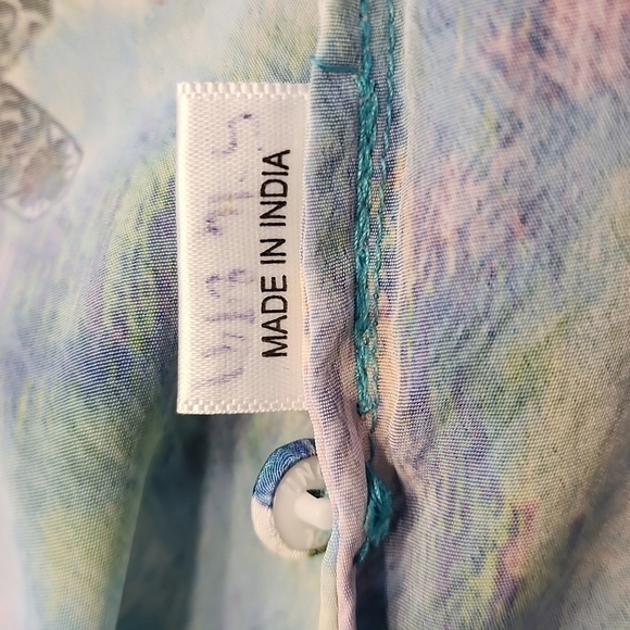 Rococo Sand Teal Boho Back To Greece Racerback Tank Mini Dress - Picture 14 of 14